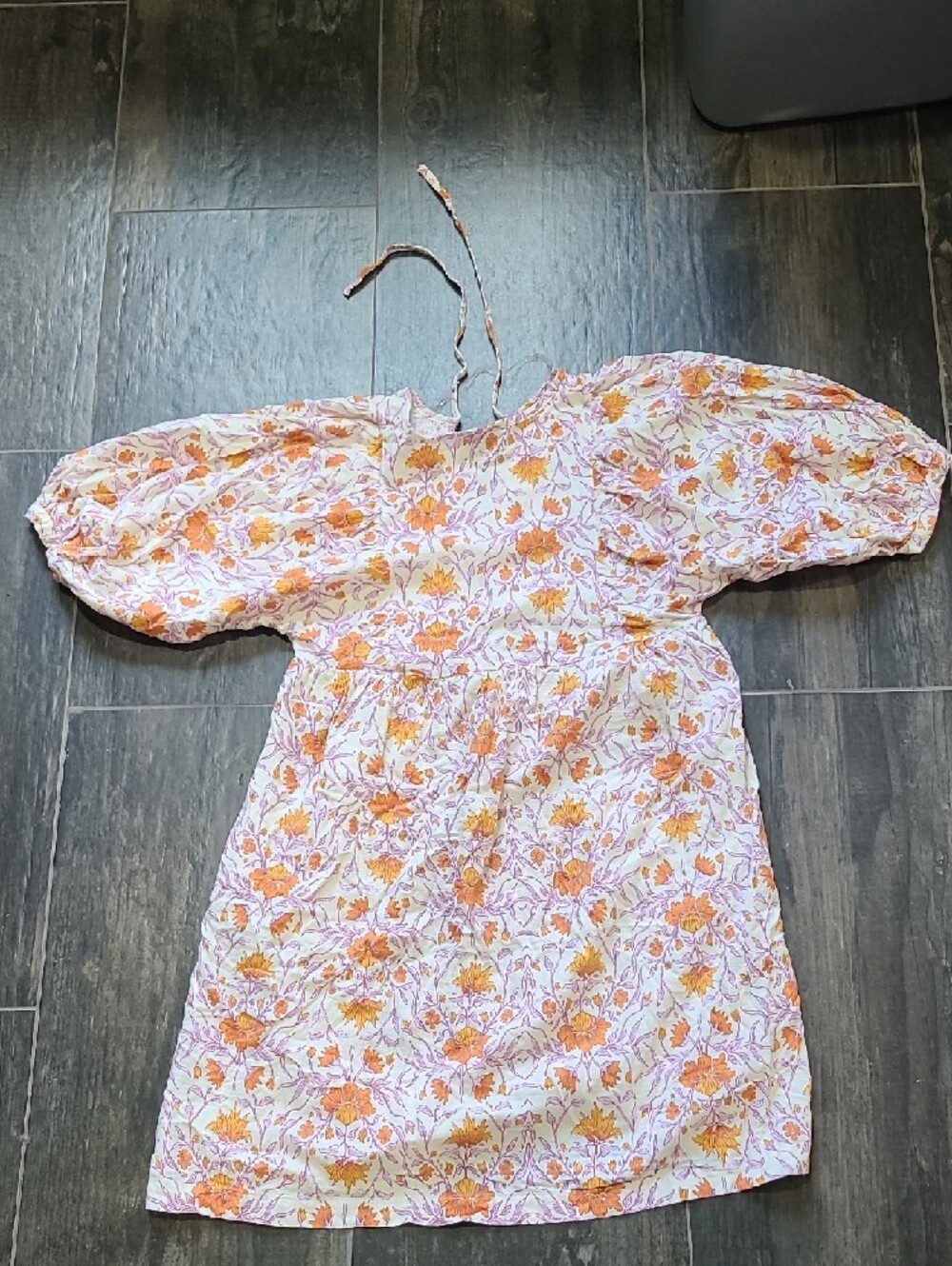 Universal Thread Pink and Orange Floral Cotton Dress - Picture 5 of 5
